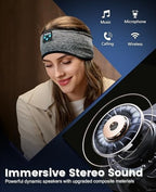 Sleep Mask and Bluetooth Headband Headphones Combo, Finally Sleep Through the Night on Your Side - Ultra-Thin Speakers Feel Like Nothing, 14+ Hour Battery, Headphones for Side Sleepers, Meditation - Image 4