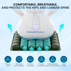 Inflatable Seat Cushion Press-to-Inflate Travel Airplane Car Office - Image 3