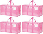 Songrey Extra Large Heavy Duty Moving Bags, 4 Pack, Pink by Unknown