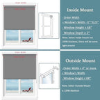 NUTRO CHILL Blackout Roller Shades for Window 27" W x 68" L Light Gray - Image 4