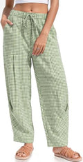 TARSE Womens Linen Barrel Pants Casual Summer Travel Lounge Trousers by TARSE