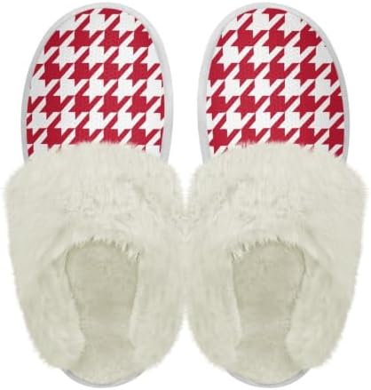 Cotton Slippers With Fluffy Edges House Slippers Non‑Slip Sole by Unknown