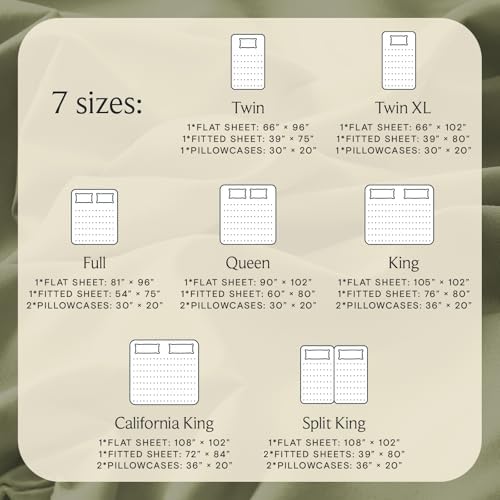 Full Size Sheets, Cooling & Soft Deep Pocket Bed Sheet Set, 4PC - Image 5