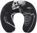 Aesthetic Skeleton U Shape Memory Foam Travel Neck Pillow by Unknown