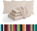 Elegant Comfort Luxurious Soft 1500 Thread Count Egyptian 4-Piece Hotel Quality Wrinkle and Fade Resistant Coziest Bedding Set, Easy All Around Elastic Fitted Sheet, Deep Pocket, Twin/Twin XL, Cream by ELEGANTCOMFORT