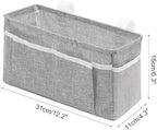 2Pcs Portable Bedside Hanging Caddy (Light gray ) - Image 3