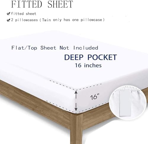 Erosebridal Kids Camping Tent Full Bedding Set,RV Camper Fitted Sheet Camping Decor for Travel Trailer,Rustic Cabin Bear Fox Bed Sheets Woodland Adventure Bed Set,2 Pillowcases (No Flat Sheet) - Image 6