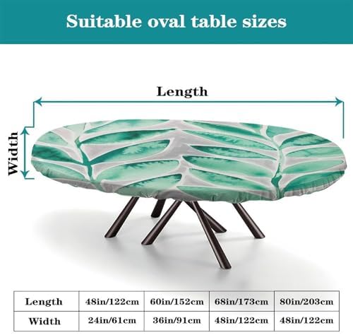 Table Padding Under Tablecloth, Plaid Pattern Printed on Oval Plastic Table Cover, for Parties & Celebrations Holiday Dinners, Fits for 54" x 76" Oval Tables - Image 4