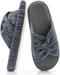 Chantomoo Slippers for Women Memory Foam House Bedroom Corduroy Bow Crossbands Slipper Shoes Comfy Trendy Gift Slippers by Chantomoo