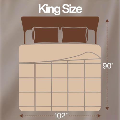 Utopia Bedding Comforter King Size, Duvet Insert, Beige, 90 x 102 Inches - Image 2