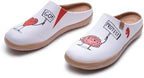 UIN Slipper Woman Travel Art Painted Shoes Wide Toe Casual Home Slip On Mules Malaga - Image 5