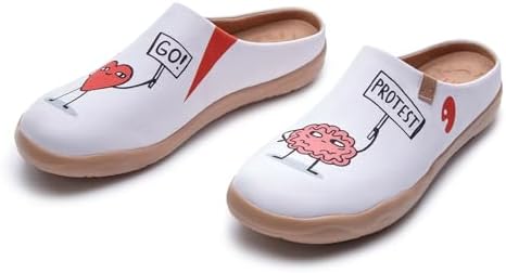 UIN Slipper Woman Travel Art Painted Shoes Wide Toe Casual Home Slip On Mules Malaga - Image 5