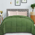 SUPERIOR All Season Down Alternative Comforter, Twin XL, Terrace Green - Image 2