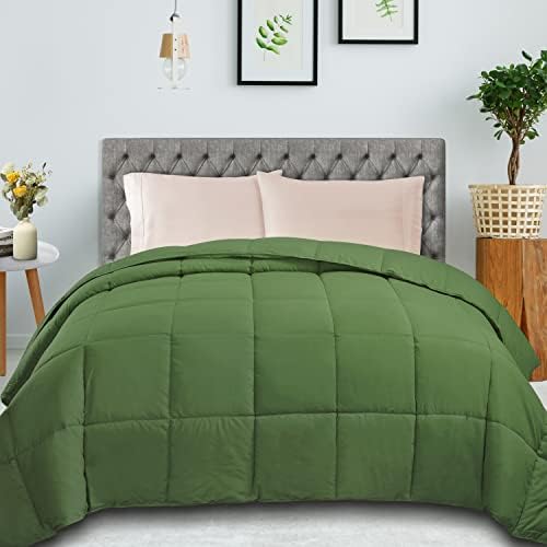 SUPERIOR All Season Down Alternative Comforter, Twin XL, Terrace Green - Image 2