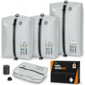 3PCS Vacuum Bags for Travel with Pump, Reusable, Waterproof, Grey by ESCRODOI-Fromcourttotrailpackinperformance