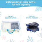 VENO Moving Bags, Wide Open Top, Clear Window, Tropical Island, 10 Pack - Image 6