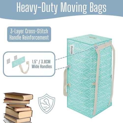 VENO 4 Pack Heavy Duty Moving Bags with Backpack Straps, Zippers & Handles, Extra Large Packing Bags for College Dorm Essentials, Moving Supplies Alternative to Cardboard Moving Boxes - Image 2