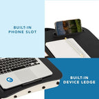 LAPGEAR Designer Lap Desk – Black Dots, Fits 15.6" Laptops - Image 4
