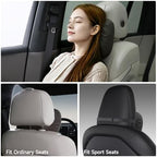 Car Neck Pillow, 2 Pack Soft Headrest for Driving (Black) - Image 4