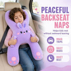 Kids Car Travel Pillow 22 Inch H Shaped Support Cushion for Road Trips - Image 3