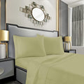 Mocassi Twin Sheet Set - Luxury Hotel 1800 Premier Bedding Sheets & Pillowcases - Ultra Soft Breathable & Cooling Bed Sheets - Deep Pocket - Wrinkle Resistant - 4 Piece Set - Twin, Sage Green by MocassiLuxuryBedding
