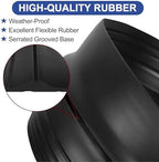 ToLanbbt 16.5Ft/5M Universal Garage Threshold Seal Strip with 300ml Black Adhesives, Garage Door Bottom Weatherproof Strip Rubber DIY Weather Stripping Replacement (Black) - Image 4