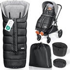 Orzbow Stroller Bunting Bag with Extended Footmuff, Weather-Proof, Warm by Orzbow-MakeParentingEasier