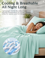 King Size Sheets Set, Cooling & Soft Deep Pocket Bed Sheets, 4PC - Image 7