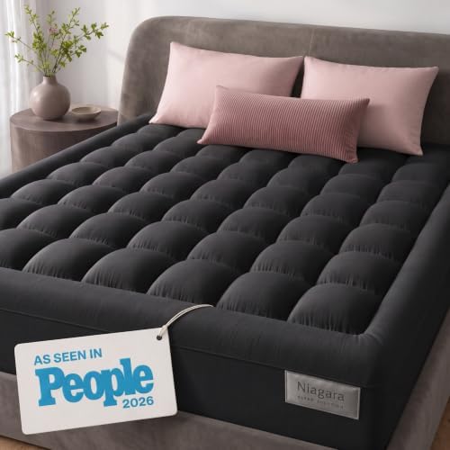 Niagara Sleep Solution 100% Cotton Top King Size Mattress Pad, Pillow Top by NiagaraSleepSolution