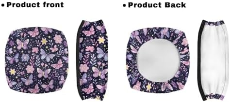 LedBack Floral Walker Accessories Sets Purple Butterfly Wheelchair Bag for Seniors Rollator Seat and Backrest Covers Universal Storage Basket - Image 2