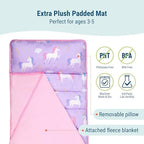 Wildkin Microfiber Toddler Nap Mat with Pillow for Boys & Girls - Image 3