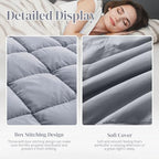 Peace nest Down Throw Blankets for Couch 50x70 Down Blanket for Indoor and Outdoor Throw Blanket use Soft Lightweight Throw Blanket Alloy Gray - Image 4
