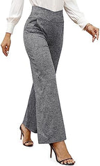G4Free EverGoing Wide Leg Yoga Pants for Women Crossover Waist with Pockets - Image 2