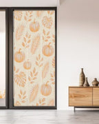 Window Privacy Film Frosted, Orange Pumpkins Fall Non-Adhesive Static Cling Window Tint, Thanksgiving Tropical Palm Rustic Insulated Windows Frosted Films for Living Room, 35.4 x 78.7 Inches - Image 5