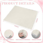 Beeveer 91 x 71'' Extra Large Outdoor Picnic Blanket with Pink Table Runner 6 Napkins and 6 Pink Floor Pillows Cushions for Picnic Party Camping Wedding Bachelorette Birthday Baby Shower Decor - Image 5