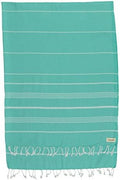 Bersuse Towels Anatolia XL Beach Blanket Throw Blanket Turkish Towel 100% Cotton Extra-Large Quick-Dry Lightweight Premium Peshtemal Towel - 61x82 Inches, Mint Green by Bersuse