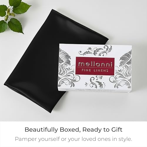 Mellanni Pure Silk Pillowcase Body Size - Perfect for Hair and Skin - Image 6