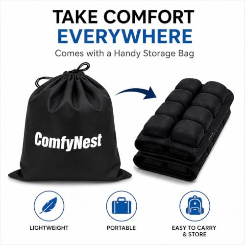 ComfyNest Inflatable Air Cell Seat Cushion for Airplane, Office Chair, Car - Image 5