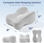 13" Extended-Length Knee Pillow for Side Sleepers with Full Thigh Support - Image 6