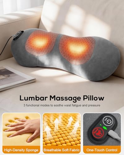 Smooth Triple Spine Fusion Back Massager with Heat, Vibration & Stretch - Image 3