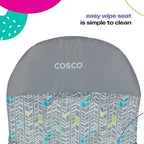 Cosco Kids Highchair for Baby, Simple Foldable High Chair, Convenient, Lightweight, and Compact Design, Posey Pop - Image 3