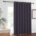 NICETOWN Blackout Curtains for Living Room Bedroom - Sliding Patio Door Insulated Blackout Drapes, Extra Wide Curtain for Villa/Hall/Parlor (100 inches W x 84 inches L, Greyish Purple) by NICETOWN