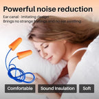 Bulk Corded Foam Ear Plugs, 200 Pairs, NRR 33dB, Orange - Image 2