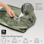 VJI 18L Vacuum Bag for Travel with Built-in Pump, IPX8 Waterproof, Green - Image 4