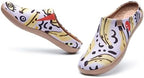 UIN Slipper Woman Travel Art Painted Shoes Wide Toe Casual Home Slip On Mules Malaga - Image 2