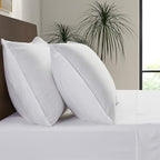 Luxury Bamboo Market | Queen Envelope Pillowcase Set | 100% Viscose Made from Bamboo | Organically Grown | Ultra Soft | Cooling | 2pcs [Classic White] by LuxuryBambooMarket
