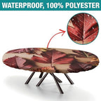 Oval Table Cloths, Plaid Pattern Printed on Fitted Oval Tablecloth with Elastic, for Parties & Celebrations Holiday Dinners, Fits for 52" x 70" Oval Tables - Image 2