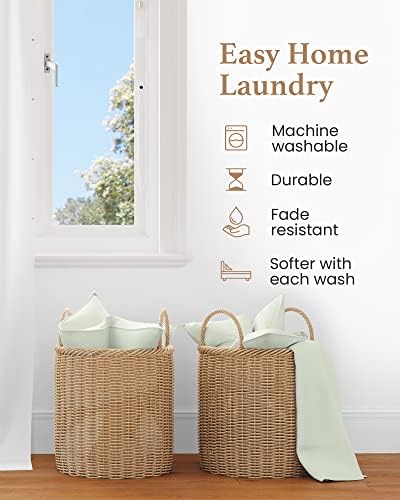 1000 TC Sage King Pillowcases Set of 2 100% Egyptian Cotton Pillow Cases - Image 5