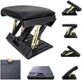 Adjustable Footrest Can Be Adjusted in Multiple Angles and States, Cushion is Detachable, Suitable for Use in Multiple Scenarios Such As Office(Black) by Oshukang