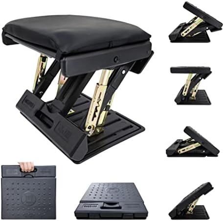 Adjustable Footrest Can Be Adjusted in Multiple Angles and States, Cushion is Detachable, Suitable for Use in Multiple Scenarios Such As Office(Black) by Oshukang